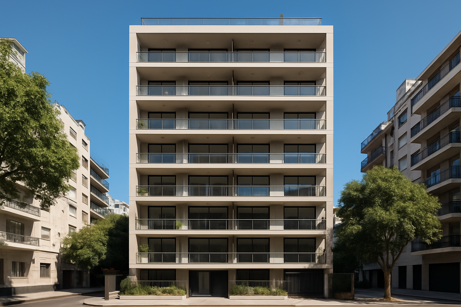 Edificio moderno en Buenos Aires